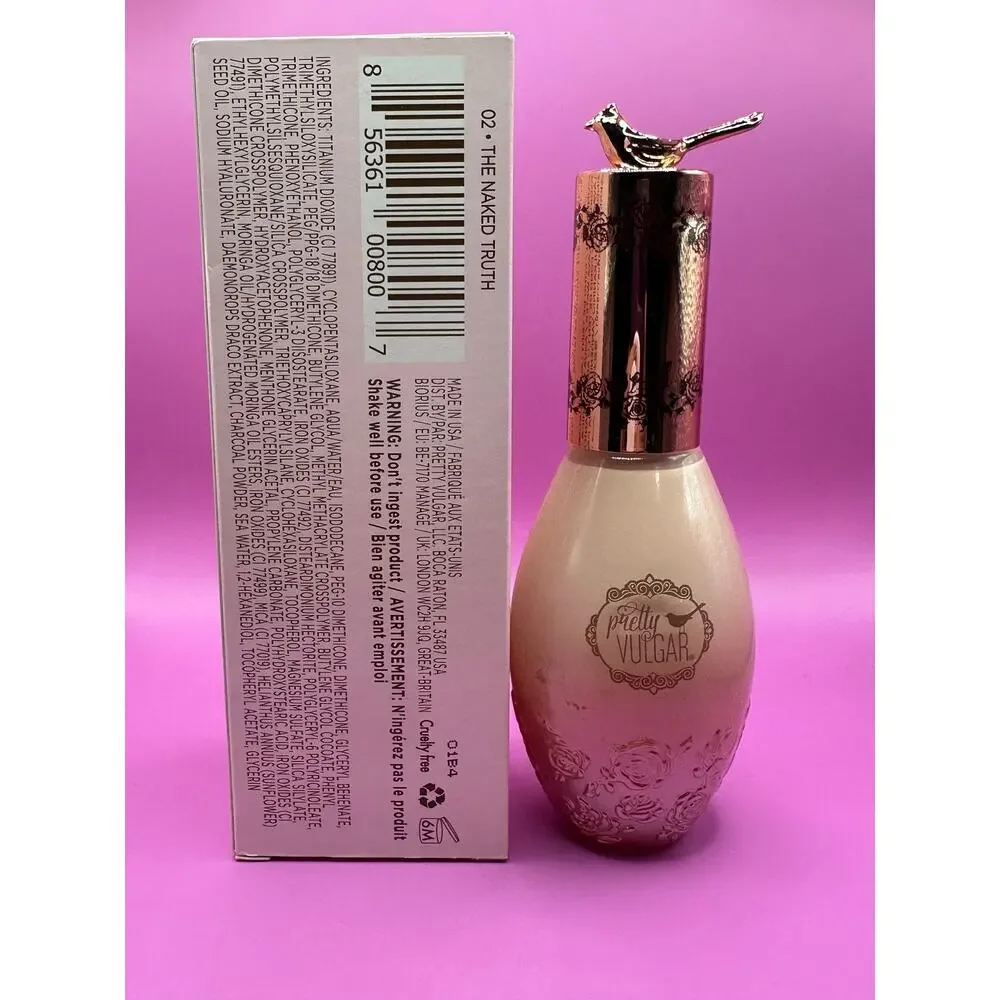 Pretty Vulgar Lava Water Foundation – Shade 02 – New in Box Pretty Bird